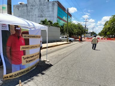 ImagenCierra colectivo “Madres Buscadoras” la avenida Nichupté de Cancún