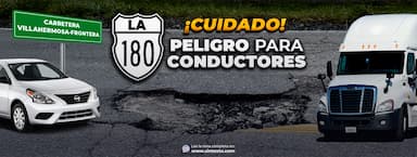 ImagenCuidado, la 180 peligro para conductores