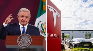 ImagenAMLO indica que la decisión de pausar la planta de Tesla "no es serio" 