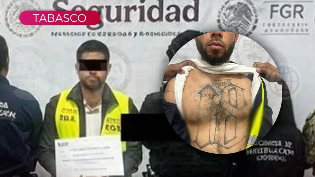 Cae en Tabasco presunto líder de La Mara 18 será extraditado a El Salvador