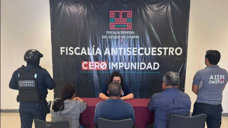Rescatan a 3 víctimas de secuestro virtual en Chiapas