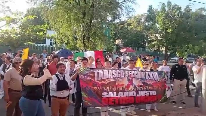 “Esto es solo una probadita”: Tabasco se suma a las protestas masivas del IMSS