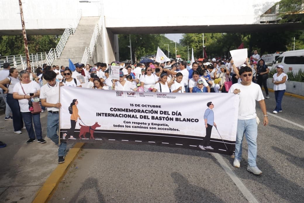Marcha por la inclusión desde la Discapacidad Visual