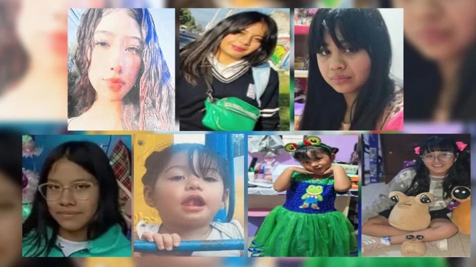Siete niñas desaparecidas en dos días en Estado de México