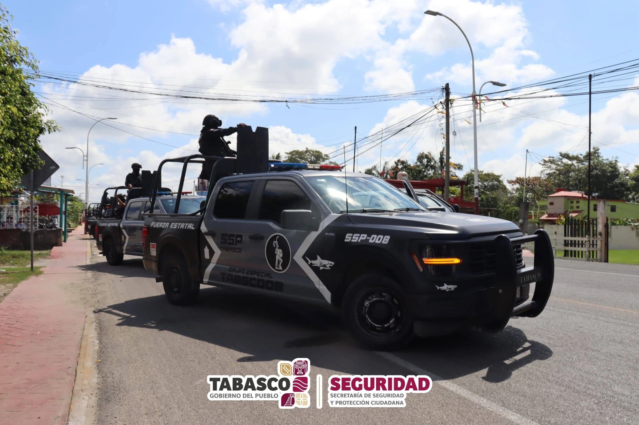 Acordonan más de 2 mil elementos policiales a Tabasco