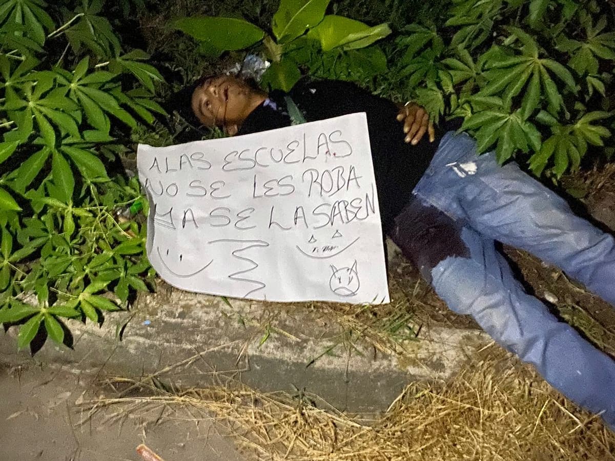 Ejecutan a presunto ladrón de escuelas