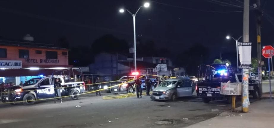 Balacera en centro de Rinconada Veracruz