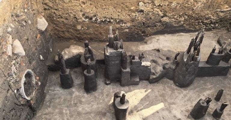 Descubren restos prehispánicos en Av. Chapultepec