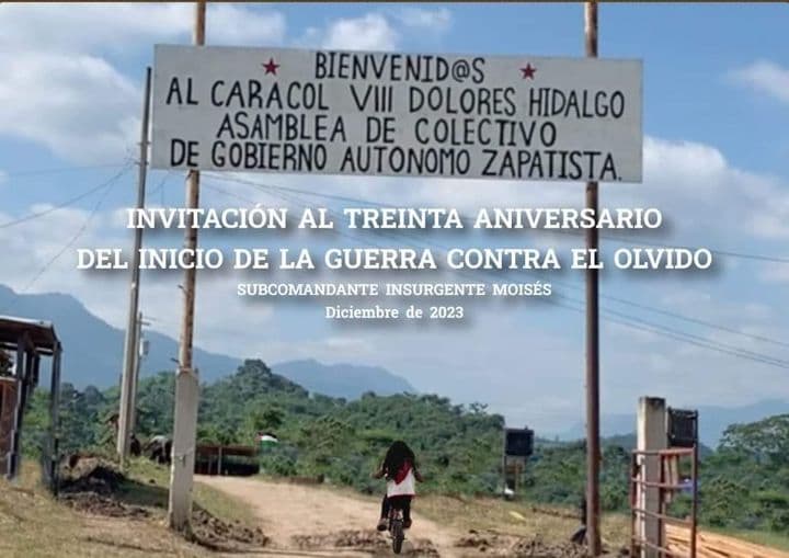 Celebrará EZLN 30 años de levantamiento armado en Chiapas