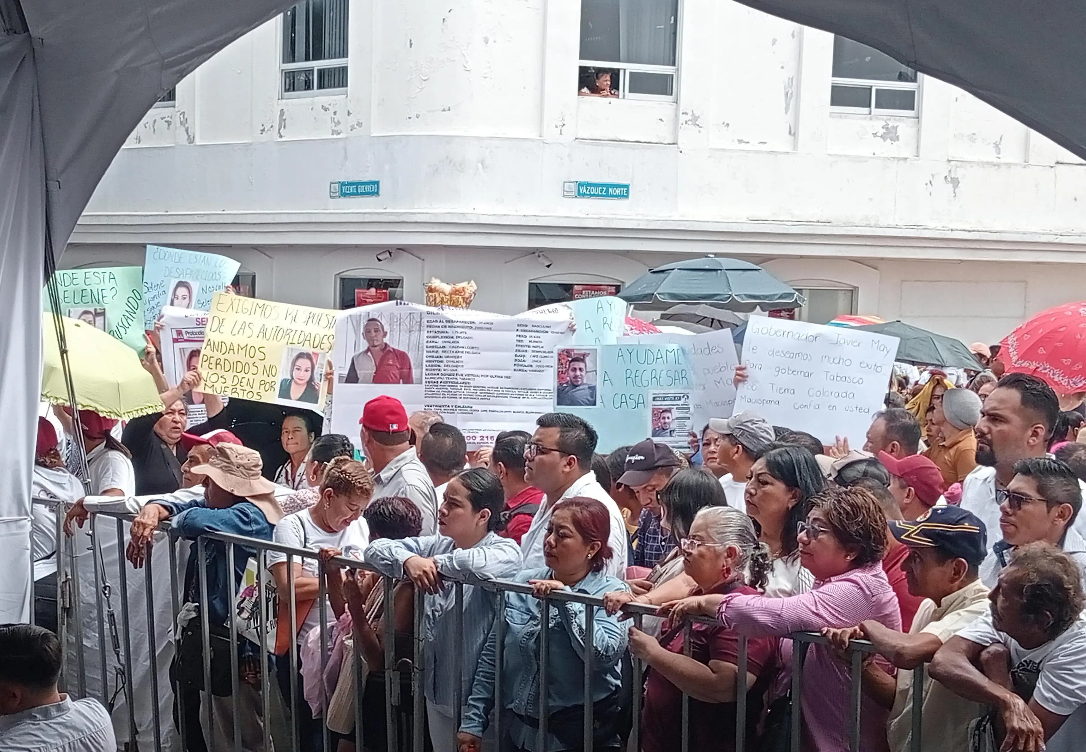 Claman por sus desaparecidos en Tabasco