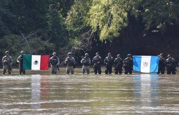 Blindan frontera en Chiapas por violencia en Guatemala