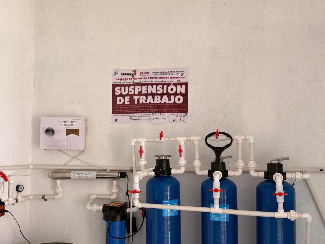 Aprietan a “purificadoras” van 17 clausuras en Tabasco