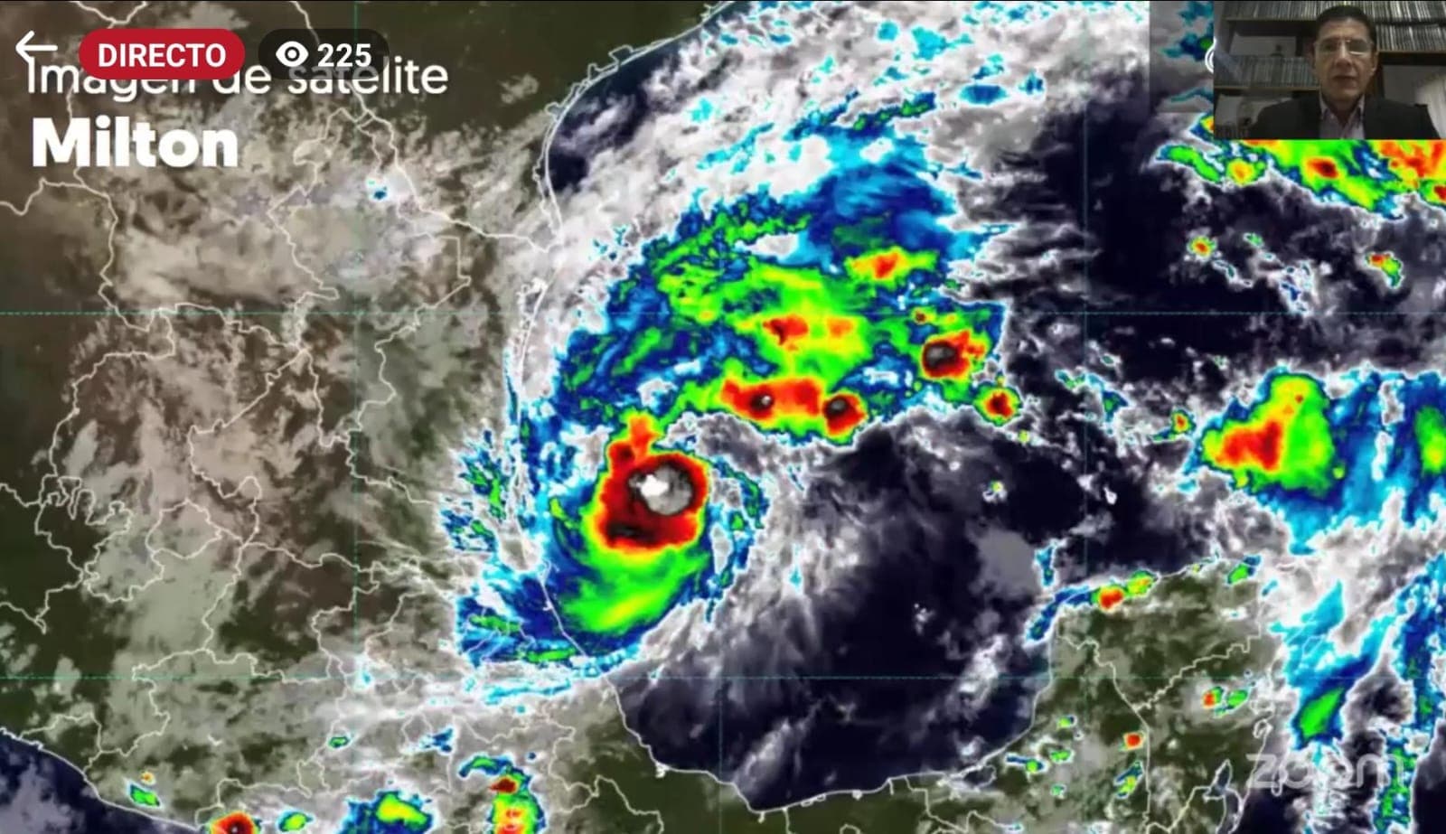 Tormenta tropical Milton dejará lluvias en franja del golfo y Yucatán