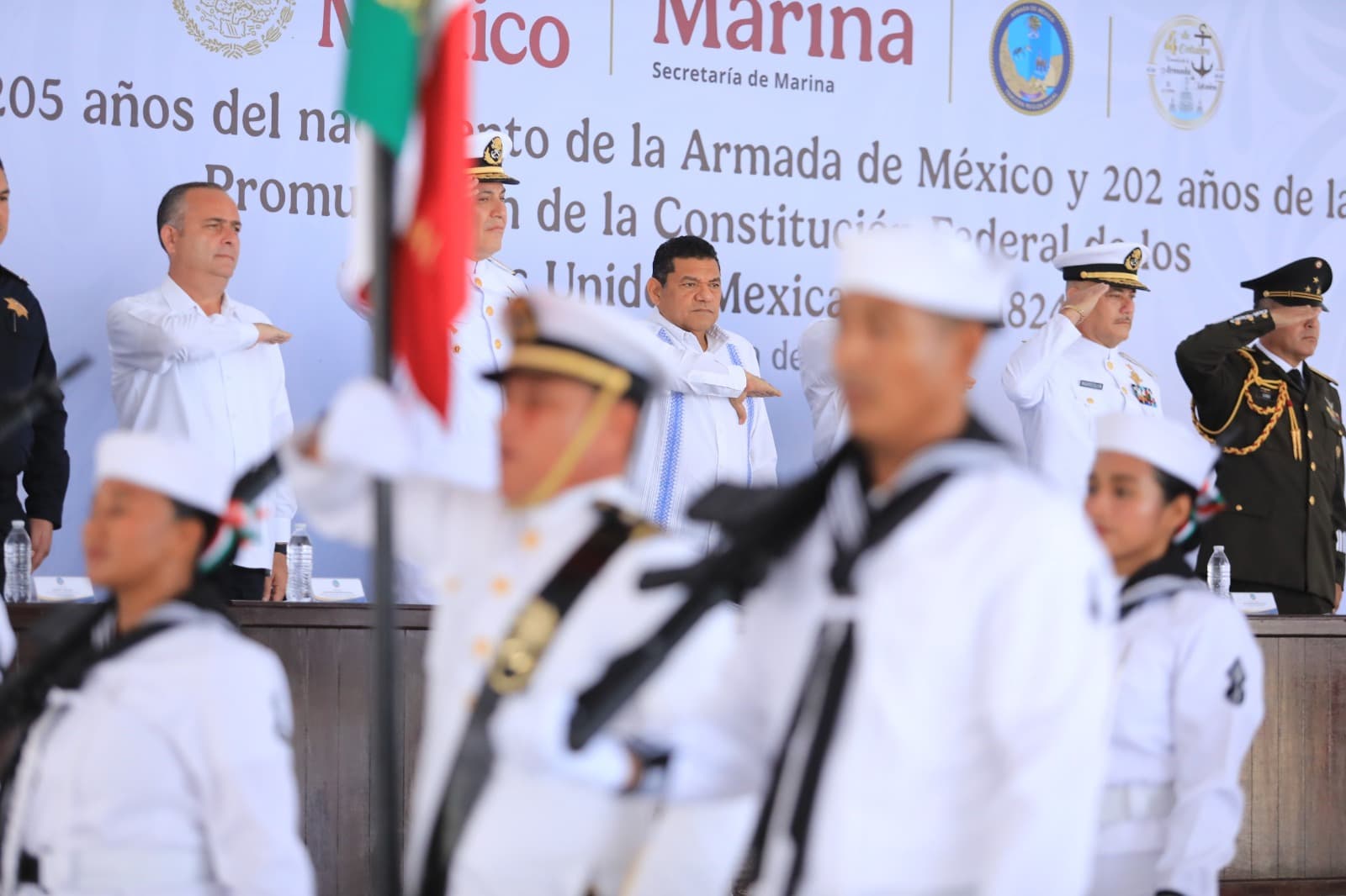 Armada de México y Constitución de 1824: conmemoran en Dos Bocas más de dos siglos