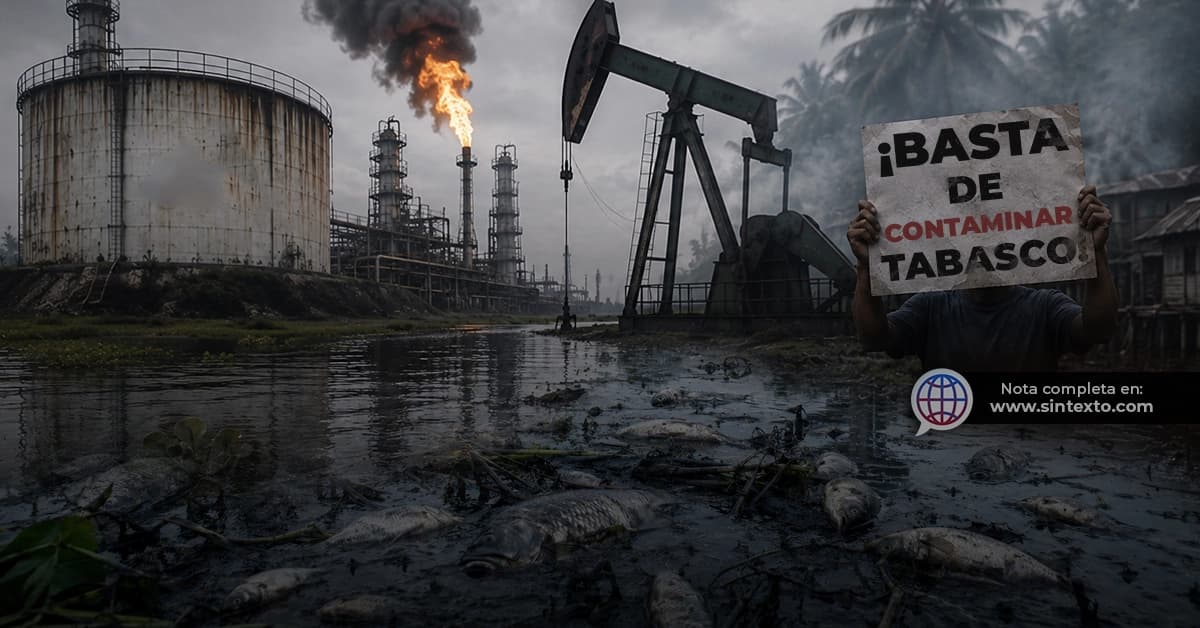 Sin eco contaminación ambiental de PEMEX en Tabasco